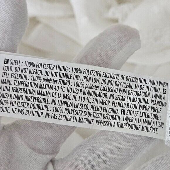 Free the Roses White Ruffle Lace Midi Dress – Anthropologie Size L - Picture 12 of 15